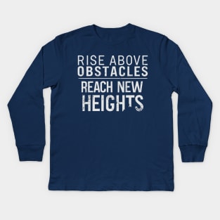 Overcome & Ascend: Reach New Heights Kids Long Sleeve T-Shirt